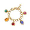 Rainbow Jewel Charm Bracelet