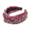 Diva Pink Disco Crystal Knotted Headband