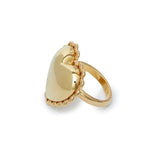 Gold Lace Heart Cocktail Ring