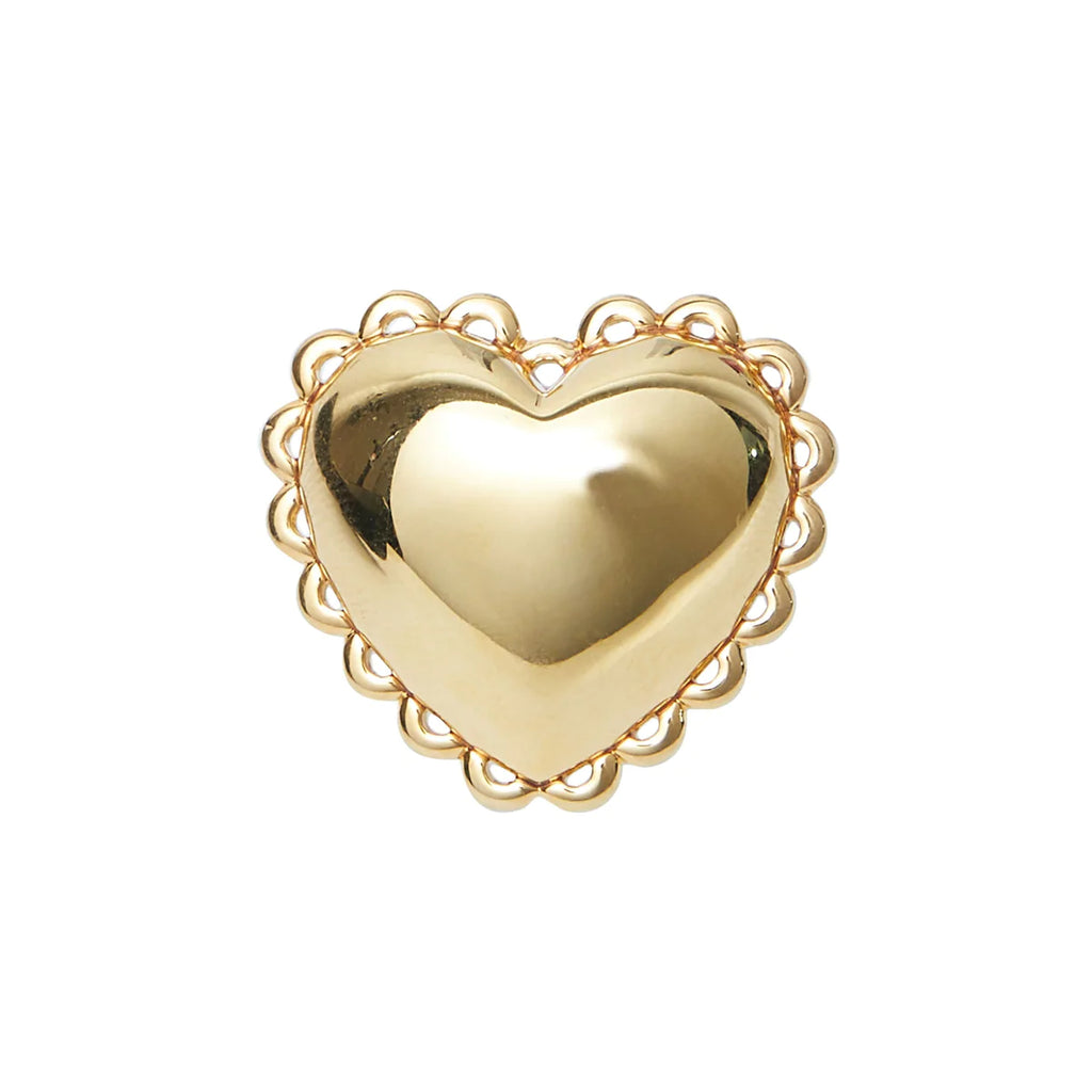 Gold Lace Heart Cocktail Ring – Chic Streets