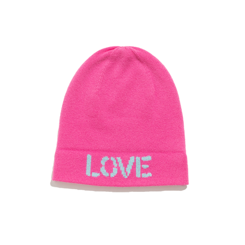 Michaela Beurger Love Is All Red and Pink Beanie - NWT Love Red Beanie – John Legend Official Store main image 4