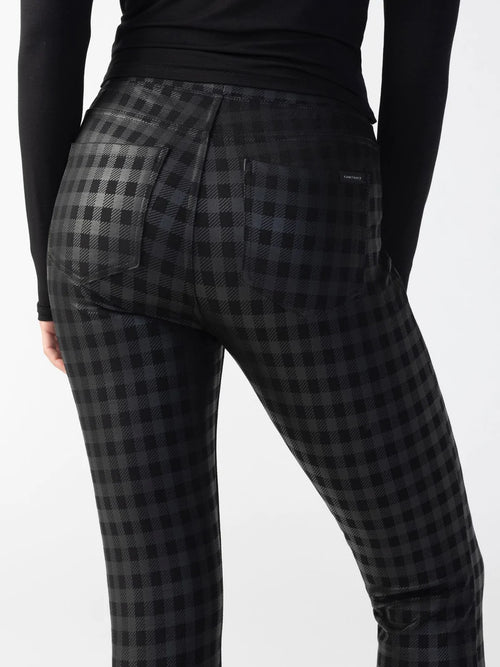 Runway Legging Coated Plaid