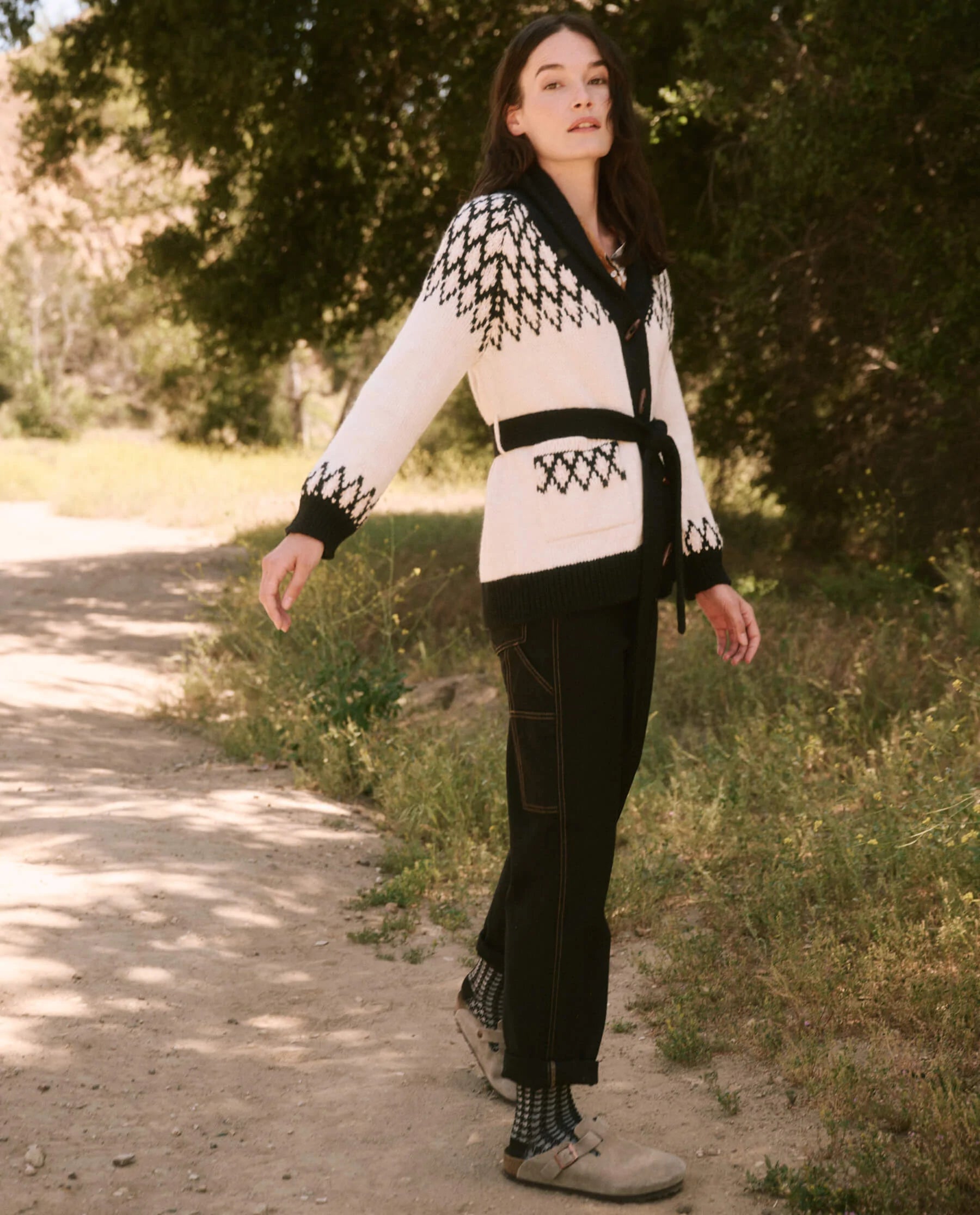 Geo Fair Isle Riding Cardigan – Chic Streets