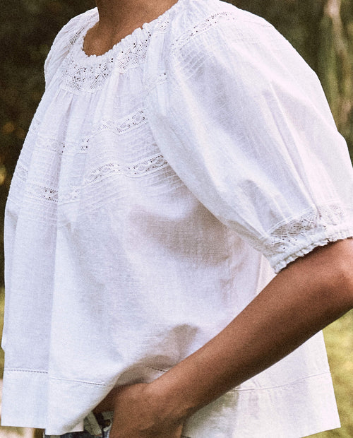 Prairie Bird Top ~ White