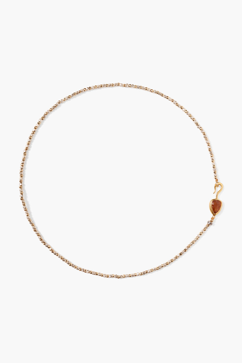 Gem Stone Necklace ~ Hessonite
