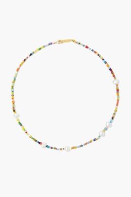 Chan Luu Multicolor Beaded Necklace W/Pearls